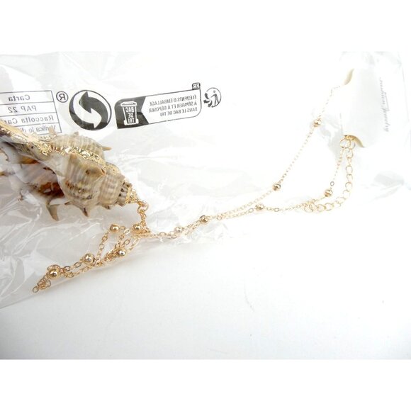 Fashion Jewelry Gold Chain Necklace With Natural Shell Pendant - Picture 7 of 7